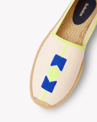 Men's Original Espadrille | Embroidery | Molyan Blue - Natural Undyed - Men's Espadrilles - Natural Undyed - Molyan Blue - Soludos - 